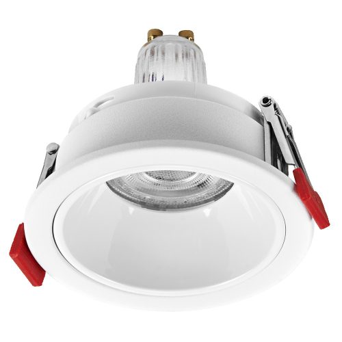 3 db süllyesztett halogén LED mennyezeti spotlámpa, kerek, GU10, 4,5 W, 400 lm, 2700 K, meleg fehér, Osram