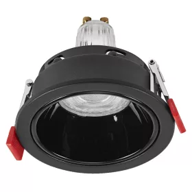   3 db süllyesztett halogén LED mennyezeti spotlámpa, kerek, GU10, 4,5 W, 400 lm, 2700 K, meleg fekete, Osram