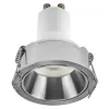 db süllyesztett halogén LED mennyezeti lámpa szett, kerek, GU10, 3W, 200lm, 2700K, meleg, szabályozható, szatén nikkel, Osram