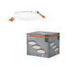 3 db süllyesztett halogén LED mennyezeti spotlámpa, kerek, 8 W, 550 lm, 4000 K, semleges fehér, Osram