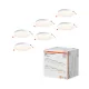 6 db-os süllyesztett halogén LED mennyezeti spotlámpa, kerek, 18 W, 1600 lm, 3000 K, meleg fehér, Osram