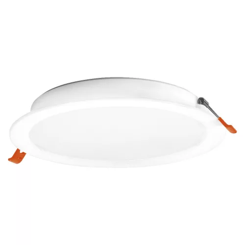 6 db-os süllyesztett halogén LED mennyezeti spotlámpa, kerek, 18 W, 1600 lm, 3000 K, meleg fehér, Osram