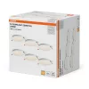 6 db-os süllyesztett halogén LED mennyezeti spotlámpa, kerek, 18 W, 1600 lm, 3000 K, meleg fehér, Osram