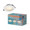 db-os süllyesztett LED mennyezeti spotlámpa, hermetikus, IP44, fürdőszobai kerek, 4,5 W, 240 lm, 3000 K, meleg fehér, IP44, Osram