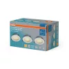 db-os süllyesztett LED mennyezeti spotlámpa, hermetikus, IP44, fürdőszobai kerek, 4,5 W, 240 lm, 3000 K, meleg fehér, IP44, Osram