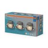 3 db-os LED mennyezeti lámpa szett, süllyesztett spotlámpa, hermetikus, IP44, fürdőszoba, mozgatható, kerek, 4,9 W, 270 lm, 2700/4000/6500K CCT, IP44, szatén nikkel, süllyesztett, Osram