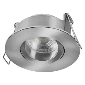   3 db-os LED spotlámpa, süllyesztett mennyezeti lámpa, hermetikus, IP44, fürdőszobai, kerek, GU10, 4,5 W, 320 lm, 4000 K, semleges, IP65, szatén nikkel, süllyesztett, Osram