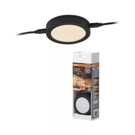   Lámpatest szekrény alatti LED spot kerek 9.8W 580lm CCT fekete Undercabinet Osram