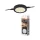 Lámpatest szekrény alatti LED spot kerek 9.8W 580lm CCT fekete Undercabinet Osram