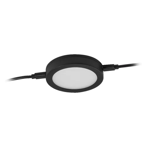 Lámpatest szekrény alatti LED spot kerek 9.8W 580lm CCT fekete Undercabinet Osram