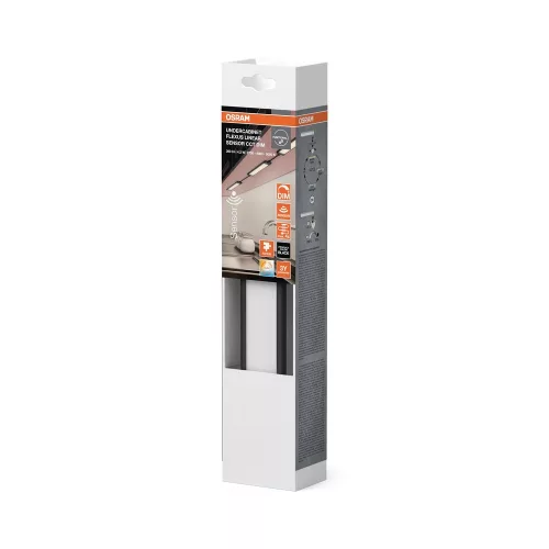 Lámpatest szekrény alatti LED sín bútor 4.2W 150lm CCT fekete Undercabinet Osram