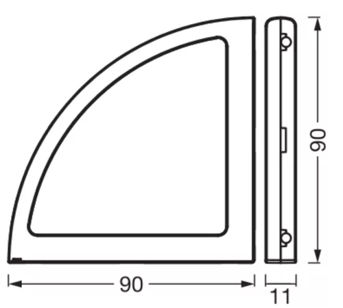 Lámpatest szekrény alatti LED 0.88W 40lm CCT fehér Undercabinet Osram