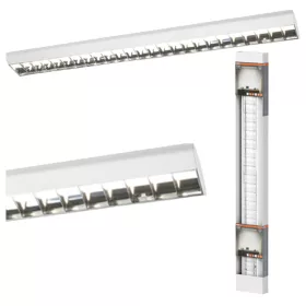   LED mennyezeti függőlámpa, irodai világítótest, szabályozható fényerejű, reluxa, 40W, 4000K, semleges, 4000lm, fehér, Office Line, Osram