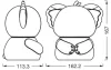 Gyermek LED éjjeli lámpa 0.7W 40lm 3000K RGB akkumulátoros fehér Nightlux Osram