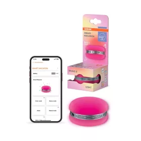   Hordozható Bluetooth hangszóró lámpa 1.75W RGB akkumulátoros rózsaszín Macaron Smart + Wifi Osram