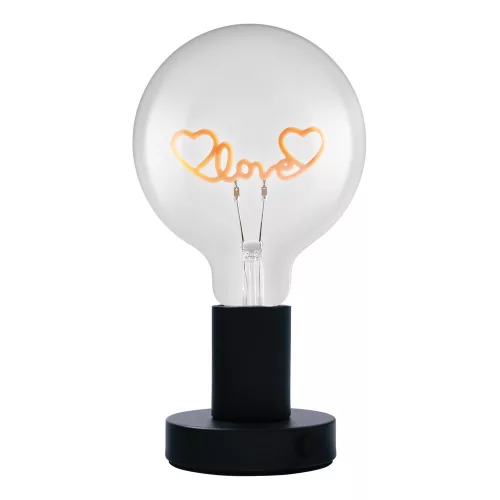 Dekoratív asztali lámpa 1.2W 40lm 1200K meleg fényű E27 fekete Vintage 1906 Osram