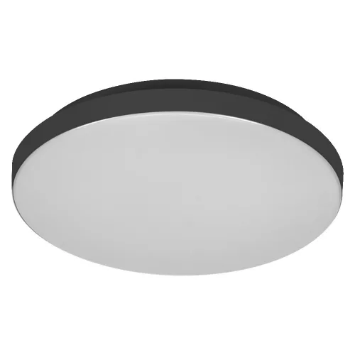 Plafon LED Mennyezeti lámpa felületre szerelhető fürdőszobai 12W 800lm meleg fényű fekete IP44 Orbis Osram