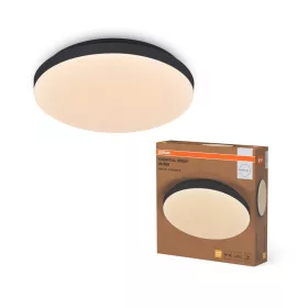   Plafon LED Mennyezeti lámpa felületre szerelhető fürdőszobai 18W 1200lm 3000K fekete IP44 Orbis Osram