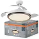 Mennyezeti ventilátor LED lámpával 66W 4200lm 3000/4000/6500K CCT fehér Retractable Osram