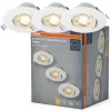 LED mennyezeti süllyesztett spotlámpa 4.9W 330lm 3000K meleg fehér fény, fehér Downlight Osram