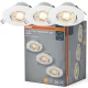 LED mennyezeti süllyesztett spotlámpa 4.9W 330lm 3000K meleg fehér fény, fehér Downlight Osram