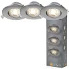 LED mennyezeti süllyesztett spotlámpa 4.9W 320lm 3000K meleg fehér nikkel Downlight Osram