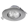LED mennyezeti süllyesztett spotlámpa 4.9W 320lm 3000K meleg fehér nikkel Downlight Osram