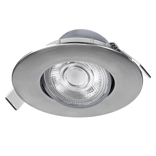 LED mennyezeti süllyesztett spotlámpa 4.9W 320lm 3000K meleg fehér nikkel Downlight Osram