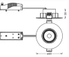 LED mennyezeti süllyesztett spotlámpa 4.9W 320lm 3000K meleg fehér nikkel Downlight Osram
