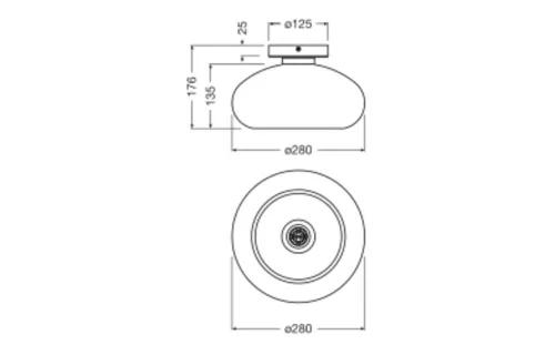 Függesztett mennyezeti lámpatest E27 Decor arany Osram