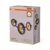 LED fali spotlámpa 3x E27 szürke Decor Osram