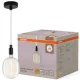 Függesztett mennyezeti lámpa 9.5W 450lm 2700K meleg fehér fény, fekete Decor Osram