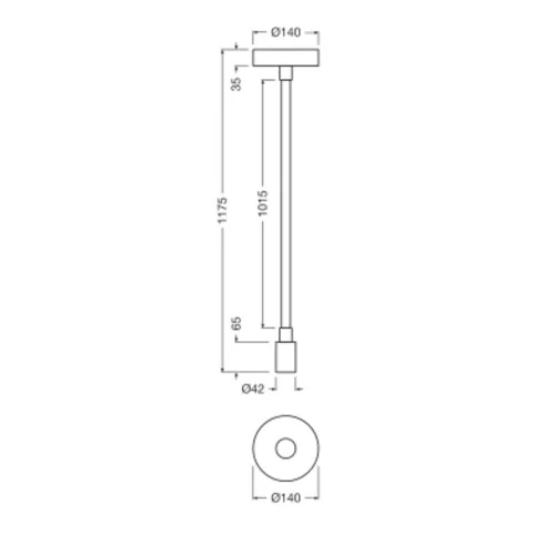 Függesztett mennyezeti lámpa 9.5W 450lm 2700K meleg fehér fény, fekete Decor Osram