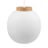 Függesztett mennyezeti lámpatest E27 fehér fa Decor Osram