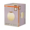 Függesztett mennyezeti lámpatest E27 fehér fa Decor Osram