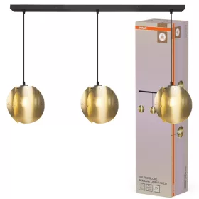 Függesztett mennyezeti lámpatest 3x E27 arany Decor Osram