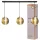 Függesztett mennyezeti lámpatest 3x E27 arany Decor Osram