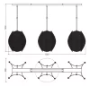 Függesztett mennyezeti lámpatest 3x E27 arany Decor Osram