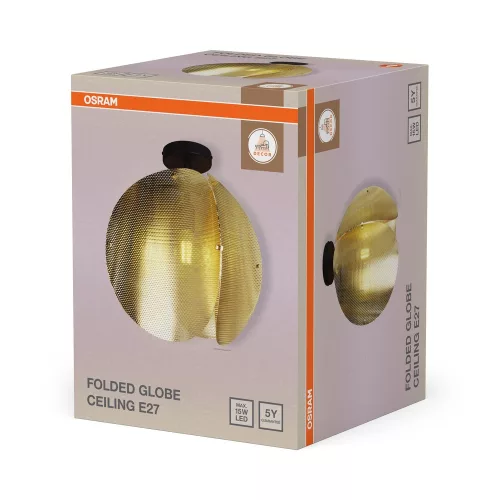 Függesztett mennyezeti lámpatest E27 arany Decor Osram