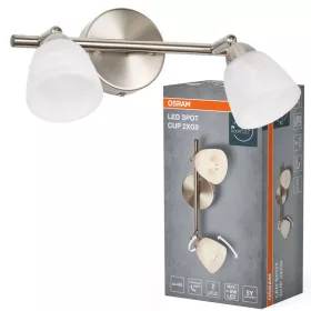 LED fali spotlámpa 2x G9 nikkel Cup Osram