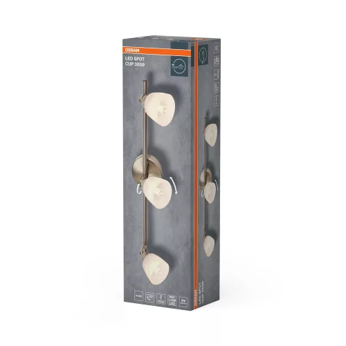 LED fali spotlámpa 3x G9 nikkel Cup Osram