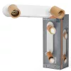 LED fali spotlámpa 2x GU10 fehér fa Brick Osram