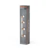 LED fali spotlámpa 4x GU10 fehér fa Brick Osram