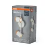 LED fali spotlámpa 2x GU10 fehér fa Stamp Osram