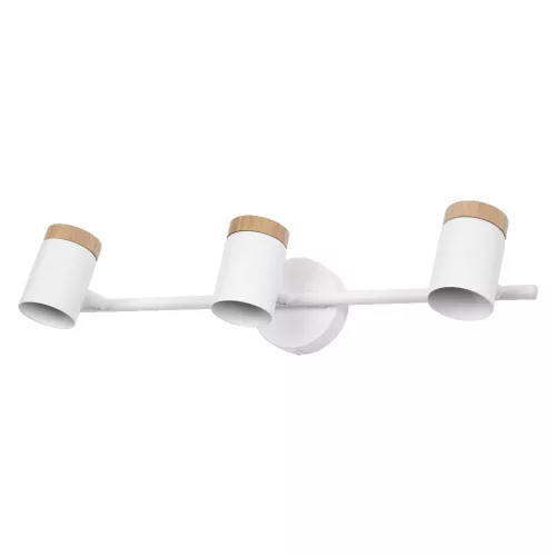 LED fali spotlámpa 3x GU10 fehér fa Stamp Osram