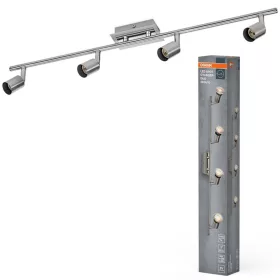 LED fali spotlámpa 4x GU10 nikkel króm Cylinder Osram