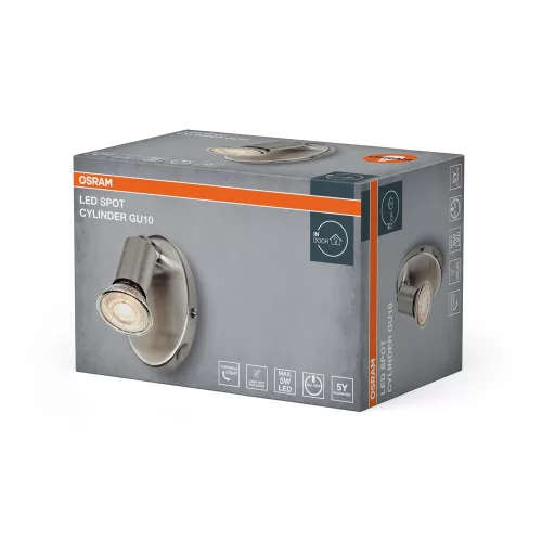 LED fali spotlámpa GU10 nikkel Cylinder Osram