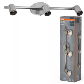LED fali spotlámpa 3x GU10 nikkel Cylinder Osram