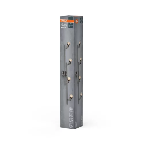 LED fali spotlámpa 4x GU10 nikkel Cylinder Osram