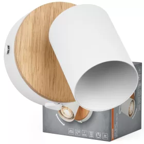 LED fali spotlámpa GU10 fa fehér Wood Osram